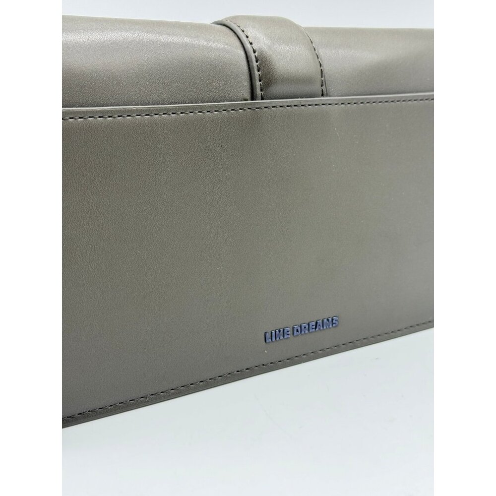 LIKE DREAMS Georgie East West front buckle faux-leather crossbody bag- Olive - Picture 11 of 16